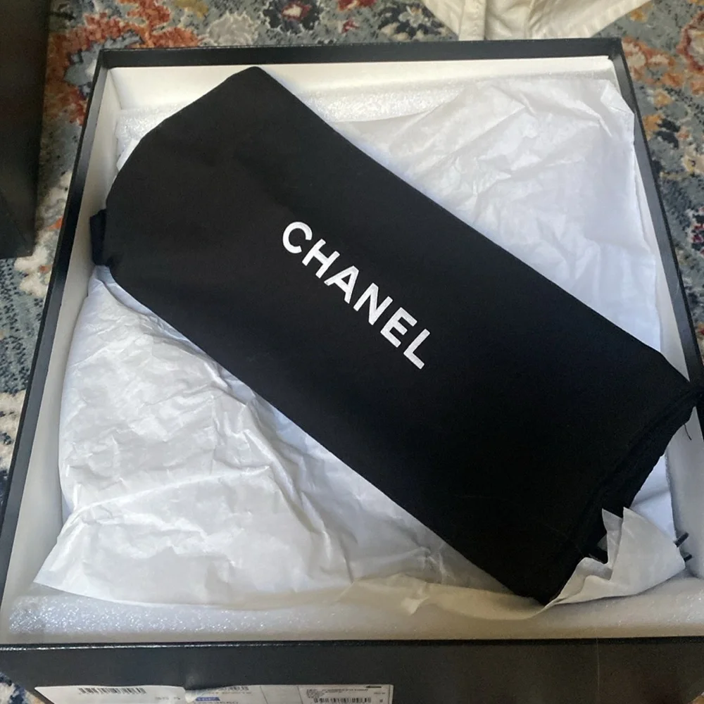 Chanel Black Leather Ankle Boots